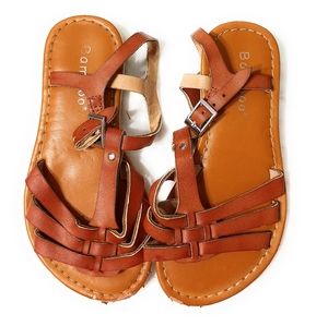 Bamboo Toddler Sandals, Brown Size 9